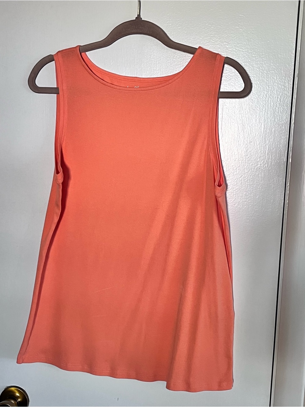 Chico's Coral Scoop Neck Tank